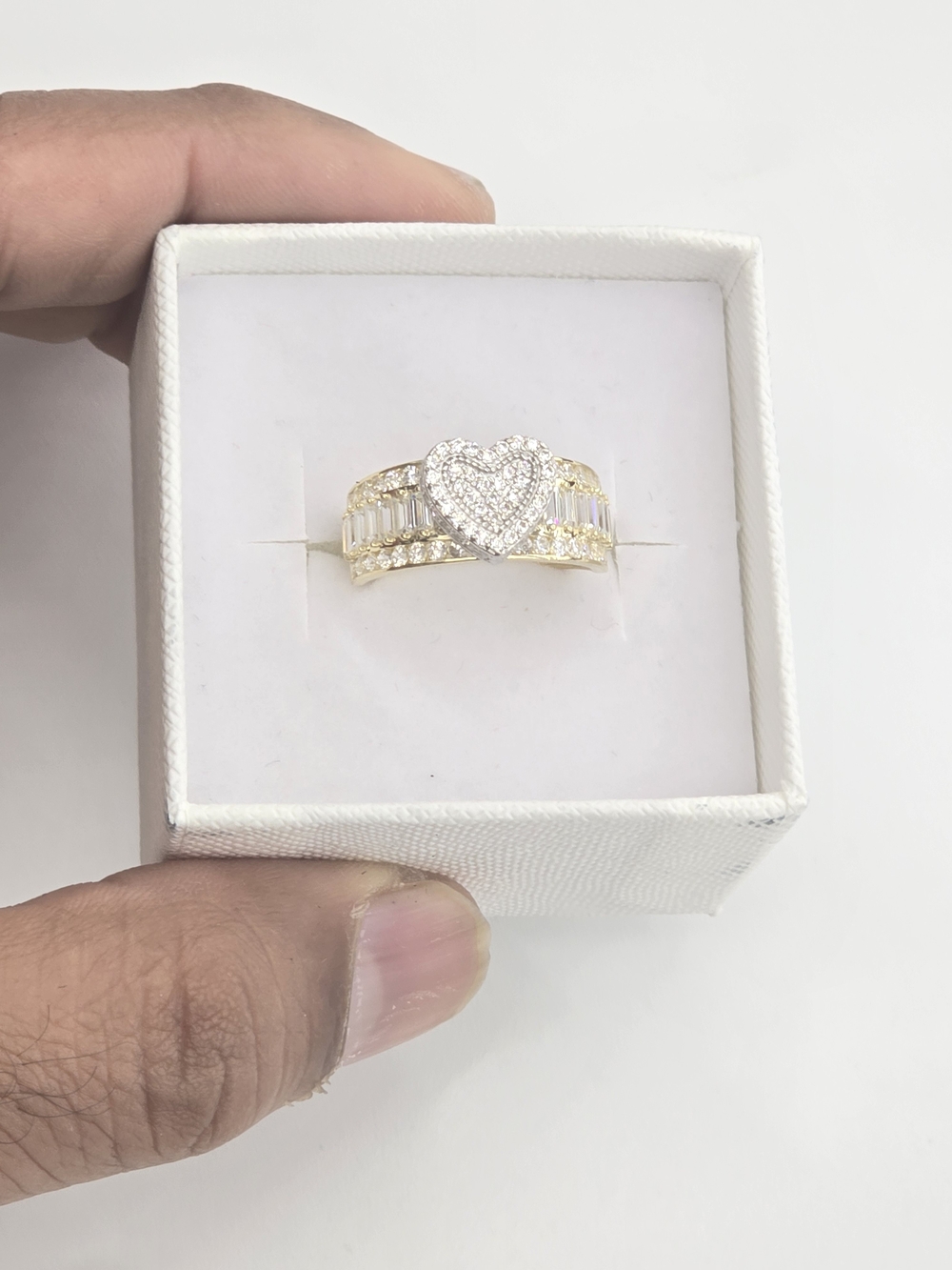 10kt Real Gold Heart Ring For Women